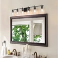thumbnail image 4 of ACROMA Kiro 6-light Modern Farmhouse Black Bathroom Vanity Lights with UL Certified - 46'', 4 of 5