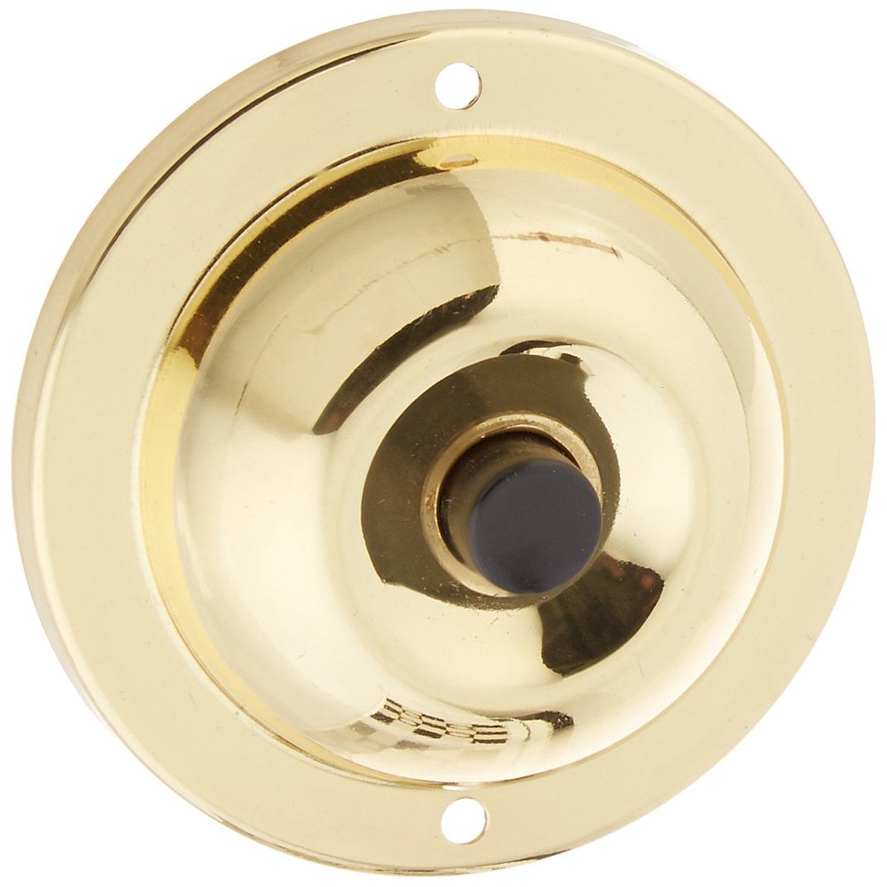 Edwards Signaling 600 Push Button, Solid Brass