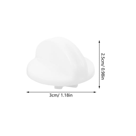 DEEPCRAFF Universal Washer Knob 4Pcs White Plastic for Efficient and Dual-