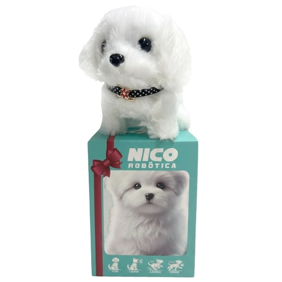 Electronic Realistic Robot Dog Interactive Plush Puppy Toy Acts Like A Real Puppy Animal Dog Battery Operated Toy