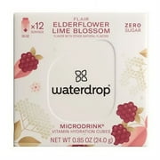 Waterdrop Microdrink Zero Sugar Flair Elderflower Lime Blossom Vitamin Hydration Cubes 0.85 oz
