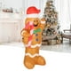 thumbnail image 4 of Pan De Jengibre Autoinflable, Hombre De Jengibre Inflable Navideño, Muñeco De Nieve Navideño, Súper Puntadas, Sable, Lindo, 5 Pies De Alto Con Bastón De Caramelo, 4 of 7
