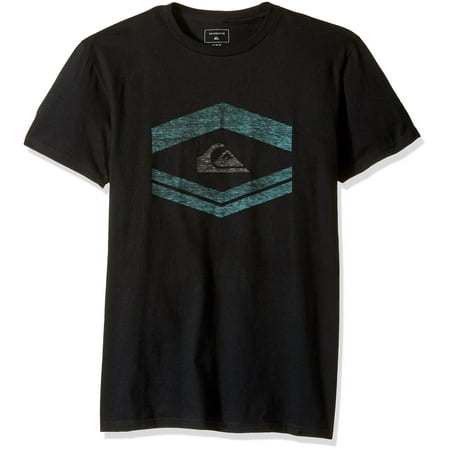 - Quiksilver NEW Black Teal Mens Size Small S Logo Crew Neck Tee T-Shirt 117