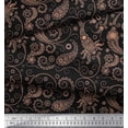 thumbnail image 2 of Soimoi Modal Satin Fabric Floral & Paisley Print Fabric by The Yard 42 Inch Wide, 2 of 3