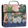 thumbnail image 5 of FORMRS Zipper Binder with Shoulder Strap 2-inch Ring 500 Sheet Capacity File Bag, Floral Vase, 5 of 5