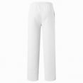 thumbnail image 5 of TAmten Boy Pants Size 10-12 Boys Baggy Sweatpants Open Bottom Straight Wide Leg Athletic Joggers Casual Drawstring Elastic Waist Sweat Pants with Pockets(White,11-12 Years), 5 of 5