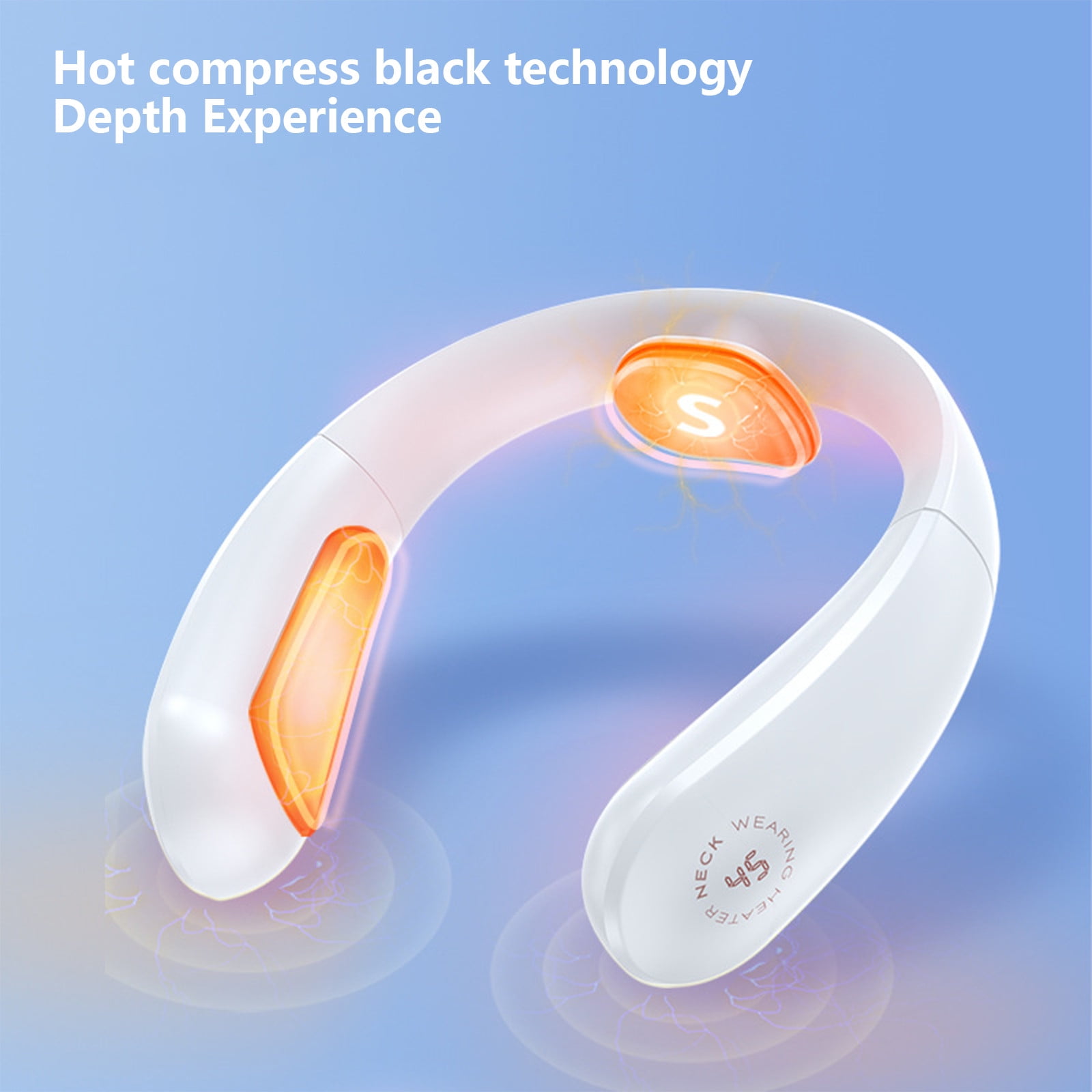 USB Neck and Hand Warmer, Portable 3-Sided Heating Hand Warmer with 4000mAh Battery, Hanging Neck Rechargeable Warmer for Outdoor Indoor Cold Weather, Fast Heating Comfort Gadget