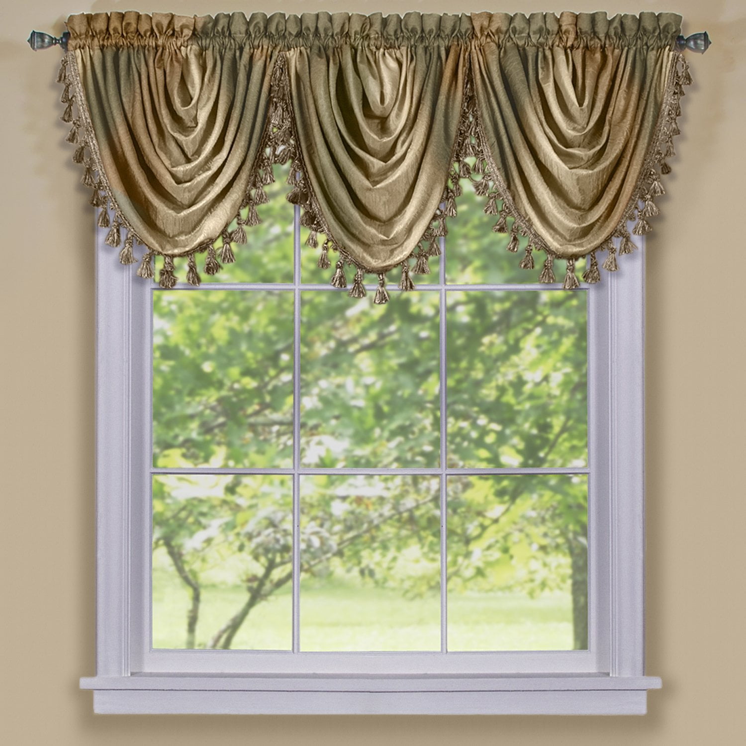 Designer Home Ombre Window Curtains, Modern Semi-Sheer Designer Home Ombre Window Curtains, Modern Semi-Sheer