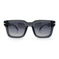 thumbnail image 5 of Gentlemanly Retro Thick Horn Rim Oversized Plastic Fashion Sunglasses Slate - Smoke, 5 of 8