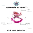 thumbnail image 5 of Andadera Para Bebé Babytek Volante Rosa, 5 of 5