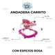 thumbnail image 5 of Andadera Para Bebé Babytek Volante Rosa, 5 of 5