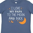 thumbnail image 4 of Inktastic I Love My Papa to the Moon and Back Boys or Girls Toddler T-Shirt, 4 of 5