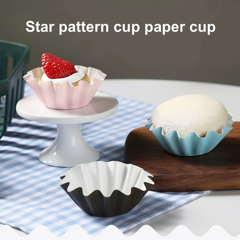 48x Mini Cupcake Muffin Liners Wrappers Paper Baking Cups for