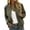 Army Green, variant on Zip Up Jackets for Women Long Sleeve Casual Lightweight Fall Coat Outerwear Bomber Jacket with Pockets