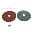 thumbnail image 2 of 25PCS Resin Fiber Grinding & Sanding Discs 7'' x 7/8'', 36 Grit, 2 of 5