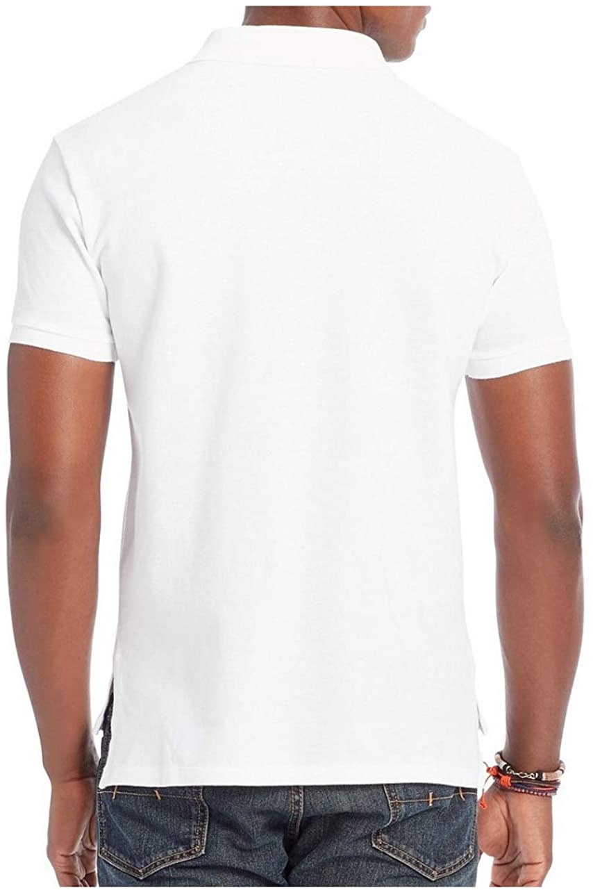 polo ralph lauren men's big pony custom fit mesh polo shirt (xl, classic white) - image 2 of 3