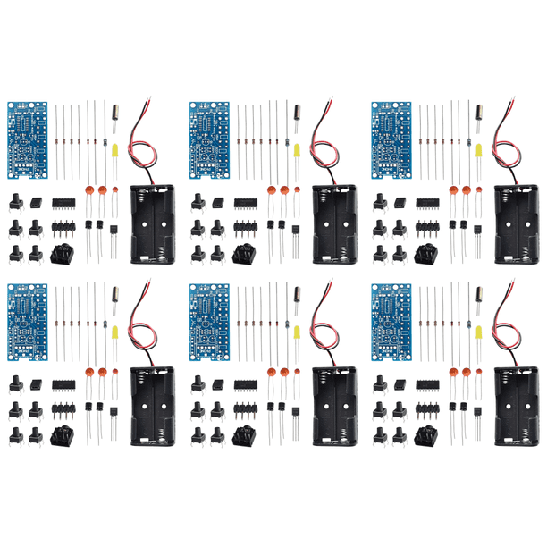 DQrwqpou Kit receptor radio DIY 76MHz-108MHz FM Kits electrónicos bricolaje Kit radio FM inalámbrico