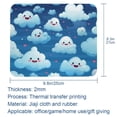 thumbnail image 5 of Cloud Square Mouse Pad, 8.3x9.8 Inch, Non-Slip Rubber Bottom, Printed Desk Mat for Office and Gaming, 5 of 6