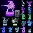 thumbnail image 5 of Rosnek Dinosaur Series 3D LED Night Lights Remote Touch Control Table Night Lamp kid Gifts Color Change 3D Light Bedroom Decoration, 5 of 5