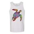 thumbnail image 2 of Wild Bobby, Colorful Rainbow Unicorn Animal Lover Mens Graphic Tank Top, White, Medium, 2 of 3