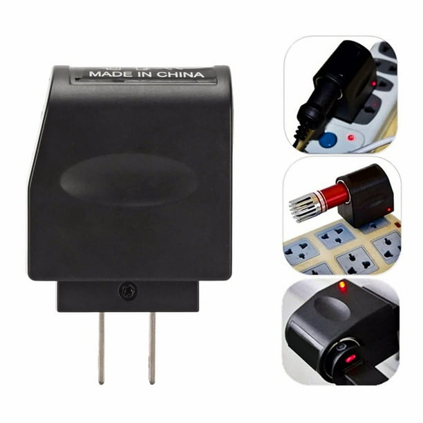 Convertidor de Corriente CA a DC para Coche, Adaptador de Encendedor de Cigarrillos de Coche de 1.5 A, 240 V - 12 V Baoblaze Adaptador de convertidor de vehículo para automóvil