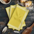 thumbnail image 6 of Yellow Greek Key Kitchen Towels Set of 3, Water Absorbent Dish Towel, Geometric Greece Ancient Farmhouse Geo Decorative Hand Towels - Quick Drying Cloth for Cooking Baking, 18x28 Inch, 6 of 8
