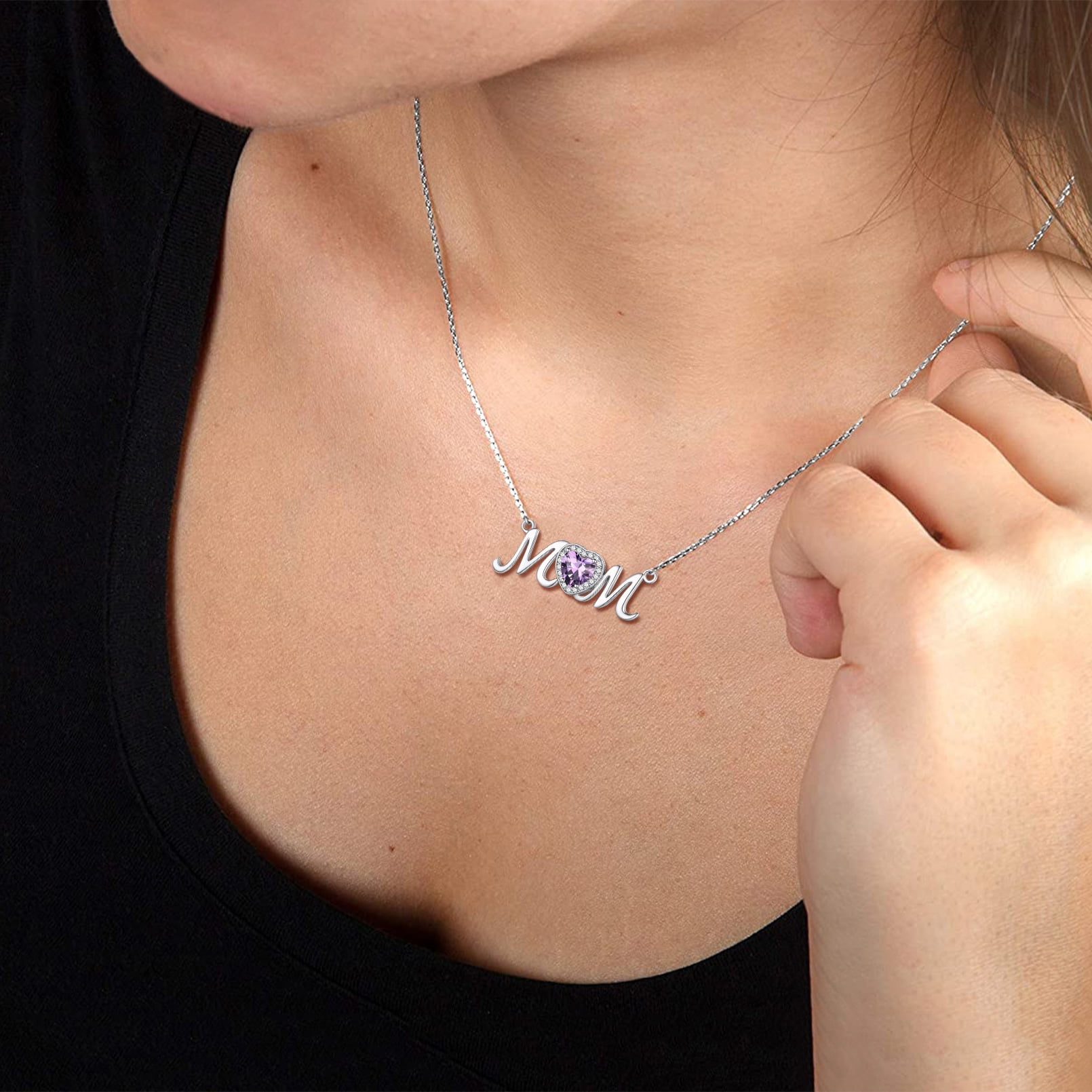 Sterling Silver And Cubic Zirconia Navy Mom Necklace | Navy Pride Jewelry  And Accessories | Military - Shop Your Navy Exchange - Official Site