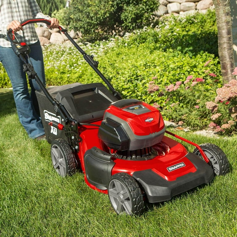 Snapper 1687884 XD 82 Volt 24.2 x 18.3 Electric Cordless Front Walk Behind Lawn Mower Red