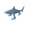 Three-legged shark blue, variant on 1pc | Three-legged shark | 3D Printed | Home Decor | Room Decoration