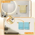 thumbnail image 2 of Gold Bathroom Towel Bar Holder Sets Premium Stainless Steel 8-Piece Bathroom Hardware Set Wall Mounted Bathroom Toilet Paper Holder with Shelf Set., 2 of 7