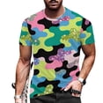thumbnail image 2 of Ceisia Men's Slim Fit Iridescent Glitter Camouflage Print Crew Neck Short Sleeve Casual T-Shirt Gifts, 2 of 9