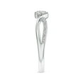 thumbnail image 4 of ANGARA Natural Diamond Infinity Twist Bypass Ring in 14K White Gold for Women (Size-2.5mm| Color-I-J| Clarity-I1-I2) | April Birthstone, Anniversary, Jewelry Gift for Women | Natural Diamond Ring, 4 of 10
