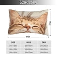 thumbnail image 2 of Balery Sleeping Cat In Blanket Funda de Cojín Estampada, Regalos para Mujeres, Regalos de Amor para Ella, Regalos para Novia o Esposa, Funda de Almohada-14"x20", 2 of 6