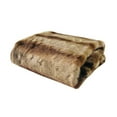thumbnail image 3 of Plutus 60" x 84" Sheared Faux Chinchilla Luxury Throw in Gold, 3 of 4