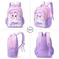 thumbnail image 5 of Gocvo Cat Backpacks for Girls, Sequin Girls Backpacks for School, Book Bags School Backpack with Lunchbox, 5 of 11