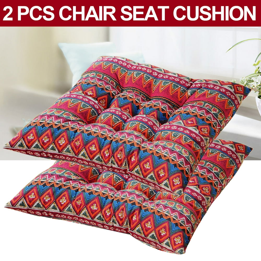 2pcs Soft Comfort Sit Mat Indoor Outdoor Chair Seat Pads Cushion Pads
