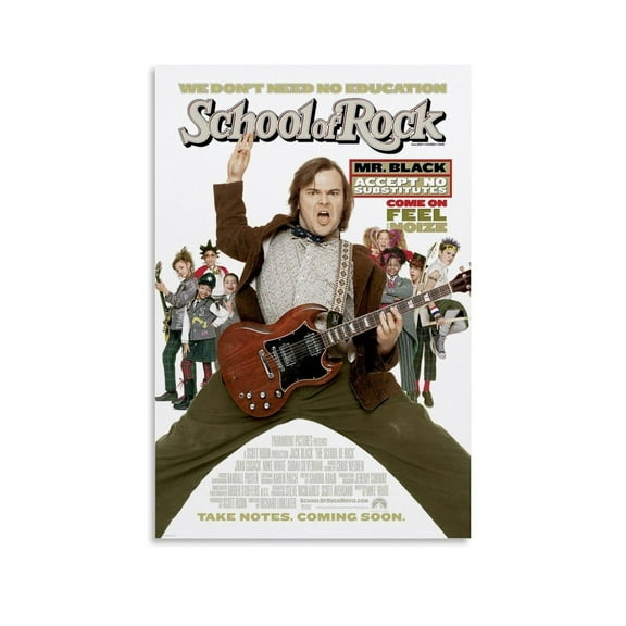 School of Rock Movie Poster Canvas Art Posters for Room Aesthetic And Wall Art Picture Living Room Decor Poster