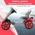 thumbnail image 4 of Costway Kart Eléctrico Infantil 12v Plegable de 4 Ruedas con Asiento Regulables en 2 Posiciones un Botón de Arranque 85 x 50 x 50 cm, 4 of 9