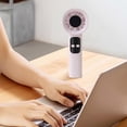 thumbnail image 6 of Handheld Fan, Cream Style Mini Fan with Stepless Speed Control, High Speed Brushless Motor, USB Rechargeable Portable Fan, Digital Battery Display （Purple）, 6 of 7