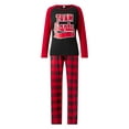 thumbnail image 2 of Nituyy Christmas Family Matching Pajama Red Holiday Pjs Sets Cotton Sleepwear, 2 of 10