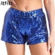 thumbnail image 2 of Pantalones calientes de lentejuelas brillantes para mujer, pantalones cortos brillantes con forro completo para baile en barra, pantalones cortos con lentejuelas, traje escenario baile Club Rave, 2 of 5