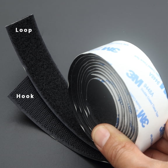 Professional Self-Adhesive Hook and Loop – 30mm Wide, All-Weather for Car & Holiday Projects