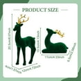 thumbnail image 7 of CoudarTitie Reindeer Figurines Elk Sculptures Resin Tabletop Ornaments Sitting Standing Deer Statues for Home Farmhouse Xmas Indoor Gifts Green, 7 of 7