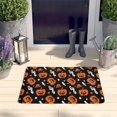 thumbnail image 2 of Musical Halloween Icons Pattern Flannel Non Slip Door Rugs,Washable Door Mats Indoor,Decorative Door Mats,Dirt-Resistant and Absorbent Doormat for Entrance,Bedroom,Kitchen,Bathroom,23.5x16in(60x40cm), 2 of 5