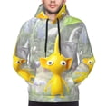 thumbnail image 5 of Lsque Pikmin Pattern Casual Men's Hoodie,Hooded Sweatshirt with Kangaroo Pocket,Pullover Hoodie-3X-Large, 5 of 8