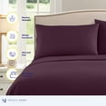 thumbnail image 4 of Sweet Home Collection Twin XL Sheet Sets, Classic 1800 Series Deep Pocket 3 Piece, Luxury Soft Microfiber Bed Sheet Sets, Purple, 4 of 5