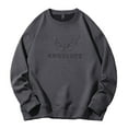thumbnail image 3 of DODADAWANJ Big and Tall Sweatshirt for Men Graphic Crewneck Sweatshirts Solid Color Athletic Pullover for Daily Casual Workout XXXXXXXXL, 3 of 9