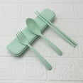 thumbnail image 1 of Juego de vajilla, juego de cubiertos de tallo de trigo, palillos, cuchara, tenedor, juego de utensilios probado profesionalmente, 1 of 1