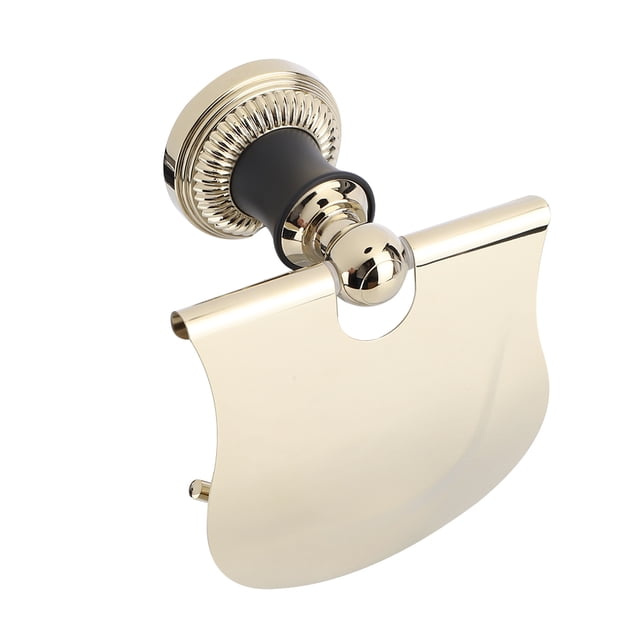 Elegante dispensador de pañuelos de papel higiénico de pared estilo europeo dorado