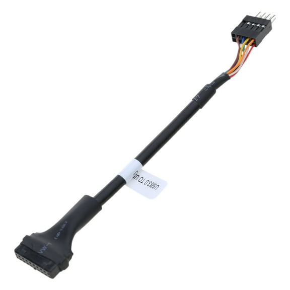 USB3.0 to USB 2.0 Motherboards Adapter Cable for Front Panel Connection 19/20Pin to 9 Pin Male Female Cable